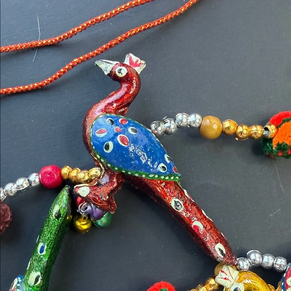 HANDICRAFT PEACOCK WALL/DOOR HANGING TORAN/SHOWPIECE/